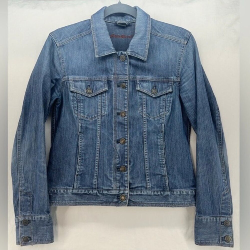EVERYTHING $10- Eddie Bauer Denim Jean Jacket Button Up Womens Size Small